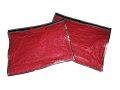 Pack of 3  Dress Cover Dust Proof Bag (16 x 13  inches) Red Embossed Garments Wardrobe Organizer. 