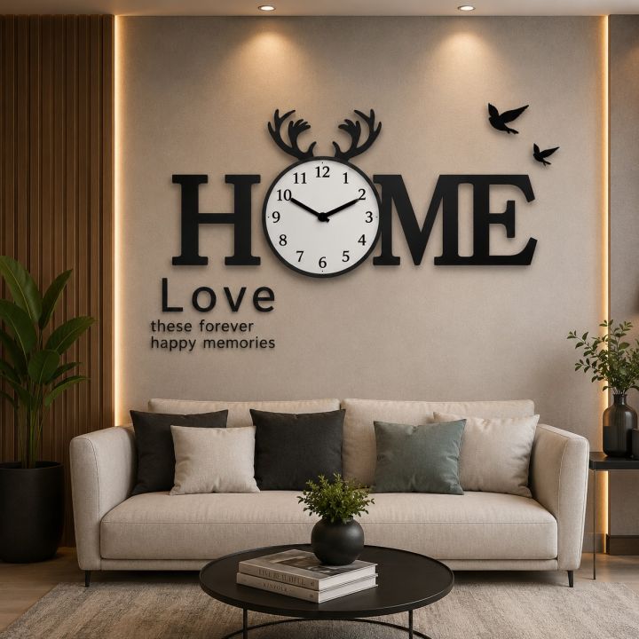 Stylish%20Home%20Wall%20Decoration%20Set%20%7C%20Photo%20Frames%20with%20Decorative%20Clock%20-%20Image%204