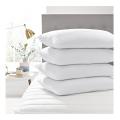 Pack Of 4 Polyester Ball Fiber Pillows-White. 