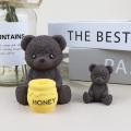 Mold Teddy Bear Mold Silicone Mold Candle Bear Cake Decoration Chocolate Baking Cake Aromatic Candle Plaster Drip Mold. 