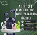 Air31 Earbuds Wireless Crystal Transparent Bluetooth 5.3 Air 31 Ear Buds Wireless Headset. 
