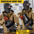 Outdoor Chest with Pistols Holster Multifunction Military Airsoft Training Shoulder Bag Tactical CS Crossbody Sling Bags. 