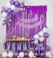 Happy birthday Decoration Set, Including 20 Latex Balloons, Happy Birthday Banner Cards and Back curtain. 