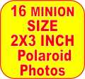 64 Polaroid Photo Prints, Minion Size 2x3 inch - Custom Polaroid Pictures - Mobile Back Cover Polaroid for Home, Party Decoration - PARI SHOP. 