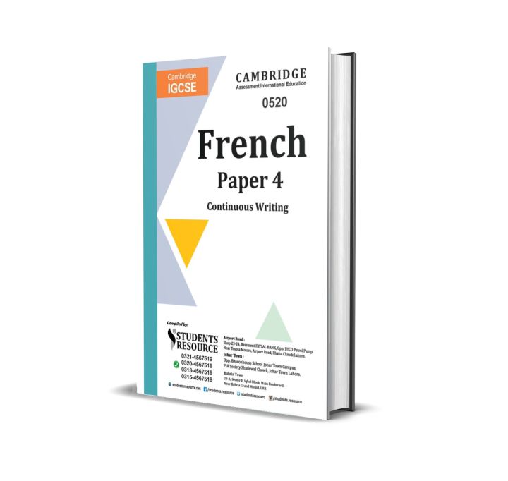 IGCSE French 0520 Paper 4 Yearly | 2016-2021 | All Variants | Ring Bind