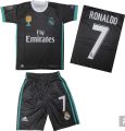 RONALDO REAL MADRID FOOTBALL KIT FOR KID BLACK. 