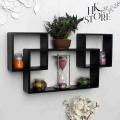 Wall mounted decoration shelf Floating Wall shelves Wall hanging decoration shelf Box shelves Sat of 3. 