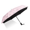 【Happier】Hot selling Fashion Women Accessories Umbrellas  Creative Automatic Umbrella Small Clarity Penguin 3 Folding Umbrella Parasol Men Women Black Glue Kids Umbrella. 