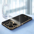 Vantime for Tecno Spark Go 2023 Soft Case Lens Protector Square Frame Shiny Bling Back Cover. 