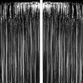 6 Feet Black Background Curtain For Birthday - Anniversary and Home Decoration. 