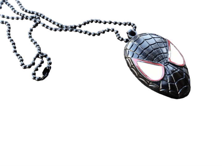 Spiderman Head with Chain | Unisex Pendant Necklace | Spiderman Face Pendant