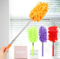 Telescopic Microfiber Wall Duster Cleaning Brush Feather Microfiber Duster Magic Dust Cleaner Fit with Extendable Telescopic Wall Hanging Handle. 
