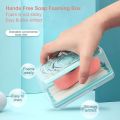 Multifunctional Soap Box,Foam Dispenser with Roller/Drain Holes,Spring Foaming Soap Bar Holder/Container. 