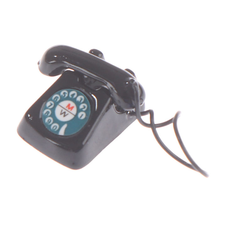 【Customer favorite】mini mobile phone Doll house decoration red black pink Retro phone for for 1/6 1/8 1/12 barbie doll use mini telephone