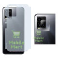 Vivo Y21 Back Protector Carbon Fiber Matte Soft Skin Sheet + Back Rear Camera Protector 9H Gorilla Flexible Protection. 