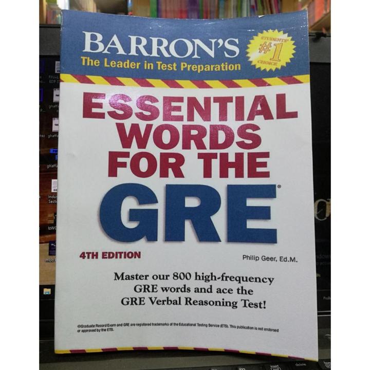 Barron’s Essential Words for the GRE 4th Edition by Philip Geer