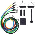 11-Piece TPE Resistance Band Set for Home & Gym Workout – Full Body Exercise Bands with Handles, Door Anchor, Ankle Straps & Carry Bag – Strength Training, Yoga, Fitness & Muscle Building Equipment. 
