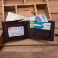 New Creative Men's Wallet PU Leather Business Style Man Card Holders Short Retro Fashion Zero Purses Credit Card Clips Cleasure. 
