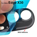 Aocarmo Back Rear Camera Glass Lens With Adhesive Replacement For Motorola Edge 30 Pro X30 Edge Plus 2022 Replacement XT2201-2. 