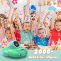 Bubble Machine, Portable Bubble Maker Toy for Kids Toddlers, Rechargeable Automatic Bubble Blower with 3 Bubble Solution. 