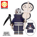 8pcs/set Hot Anime NARUTO Series Uchiha Yahiko Characters Building Blocks Bricks Accessories Collection WM6105. 