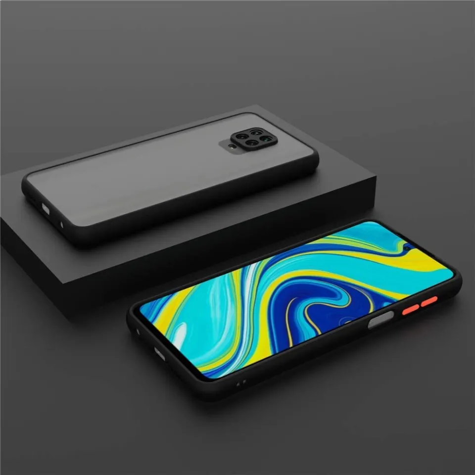 Cover Per Xiaomi Redmi Note 9S / Redmi Note 9 Pro - Custodia In Similpelle Arancione Con Protezione Fotocamera