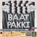 Baat Pakki Foil Balloon Garland Theme Collection For Decoration , Rista Pakka, Ristaa Mubarak Your Celebration Place, Home, Lawn, Garden, Wedding Ceremony Function & Events Themes Decor Supplies Photo Booth Prop : Bk5HJtlz, ldqtloNv. 