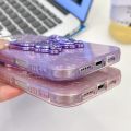 (COD) Plating Glitter Texture Butterfly Holder TPU Phone Case with Lens Film For iPhone 16e. 