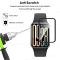 3D Protective Film For Xiaomi Band 9 Pro Full Curved Edge Screen Protector - Pack of 2. 