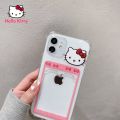 Hello Kitty Phone Case for iPhone 7/8P/X/XR/XS/XSMAX/11/12Pro Phone Cute Cartoon Transparent Card Case Case Cover. 