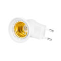 E27 220V Screw Mouth Night Light Can Tilting EU Lamp Holder With Switch Round Foot Wall Type Lamp Shades Stable performance and easy to install. 