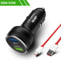 For Oneplus Dual Usb Car Charger 80w Supervooc Warp Charge 65 30 W Super Fast Charge 65w Dash One Plus 10T 10 Pro Nord 2T 9 8. 