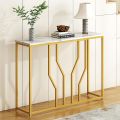 Console Table, Hallway Table, Narrow Console, Side Table, Modern Design, Metal and  MDF Laminated Wood Sheet top. 
