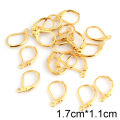 20pcs Stainless Steel Earrings French Hoop Earring Clasps Fitting Ear Setting Base For DIY Jewelry Making Supplies Accessories. 