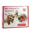 Multi-Functional Nut Combination Wooden Construction Screw and Joints Set Toy for Kids. 