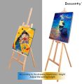 DK Traders Pine Wooden Foldable A-Frame Easel | Adjustable Display & Painting Stand for Canvas Board – 175 cm | Art & Craft. 