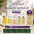 Manicure Kit (500ml Each) Salon Pack Pack of 5 + Gold Mask | Multi-Step Facial Care | 500ml each, Pack of 5 + Gold Mask. 