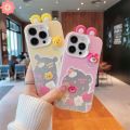 Cute Strawberry Bear Lotso Case For Redmi 12 13C 9 10C 12C A1 10A 9C 9A 10 9T Note 10 10s 8 12 9 11 13 11s Pro Poco M3 C55 C65 Pro Luxury Bracelet Cartoon Winnie DIY 3D Doll Case. 