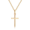 GTCTONANA Simple Fashion Cross Chain Necklace For Women Men Luxury Ladies Gold Jewelry Pendant Necklaces Crucifix Christian Ornament Gifts. 