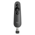 Logitech R500 Laser Presentation Remote Clicker – Dual Connectivity Bluetooth & USB, Wireless Presenter with Red Laser Pointer for PowerPoint, Keynote, Google Slides, Laptop, PC, Classroom, Office, Meetings & Professional Presentations. 