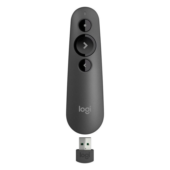 Logitech%20R500%20Laser%20Presentation%20Remote%20Clicker%20%E2%80%93%20Dual%20Connectivity%20Bluetooth%20&%20USB,%20Wireless%20Presenter%20with%20Red%20Laser%20Pointer%20for%20PowerPoint,%20Keynote,%20Google%20Slides,%20Laptop,%20PC,%20Classroom,%20Office,%20Meetings%20&%20Professional%20Presentations%20-%20Image%203
