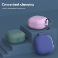 For Samsung Galaxy Buds 2/Buds Live Silicone Bluetooth-Compatible Headset Protective Case Skin With Earphone Hook. 