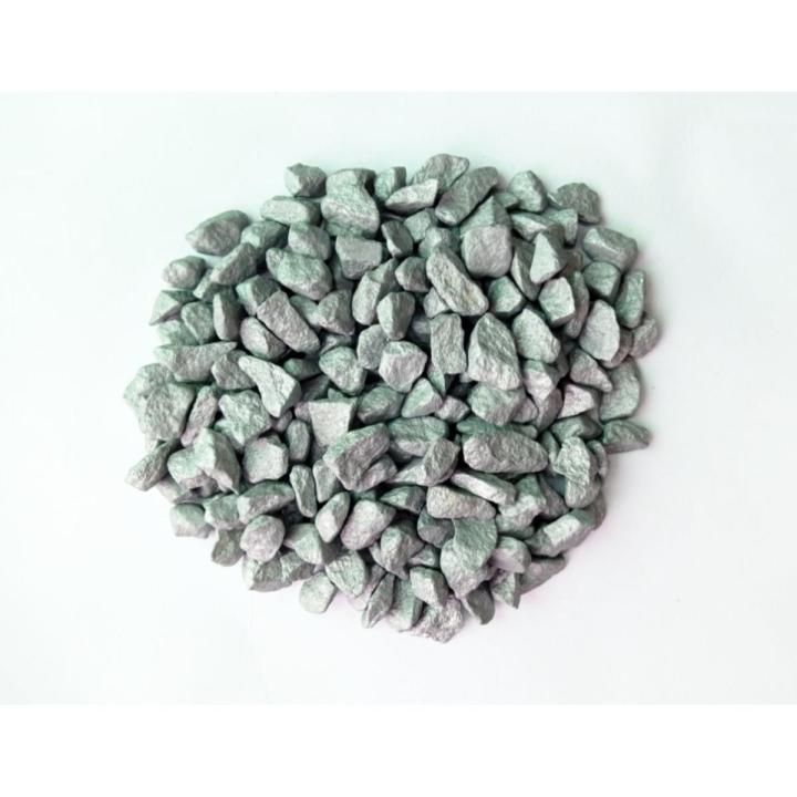 Silver Coloured Aquarium Gravel For Fish Tank, Decorative Pebbles, Stones For Aquarium 500 Grams
