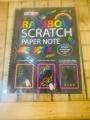 Large SCRATCH NOTE PAD Scratch book with wooden stick scratch notepad size 26cmx19cm. 