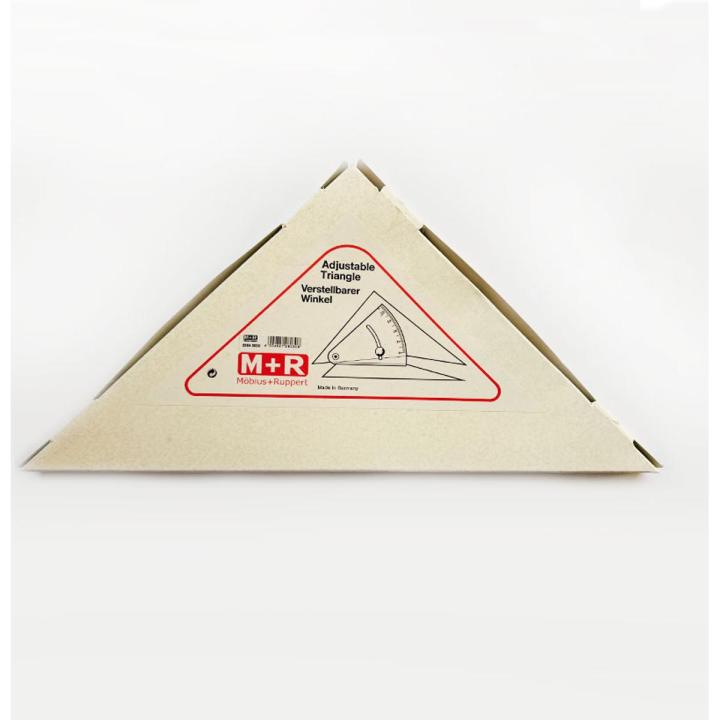 M+R Adjustable Set Square, Adjustable Triangle 12 inch for Technical Drawing Made In Germany