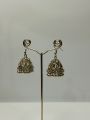 Desi style fine quality silver jhumka; trendy jewelery for party or festive wear. 