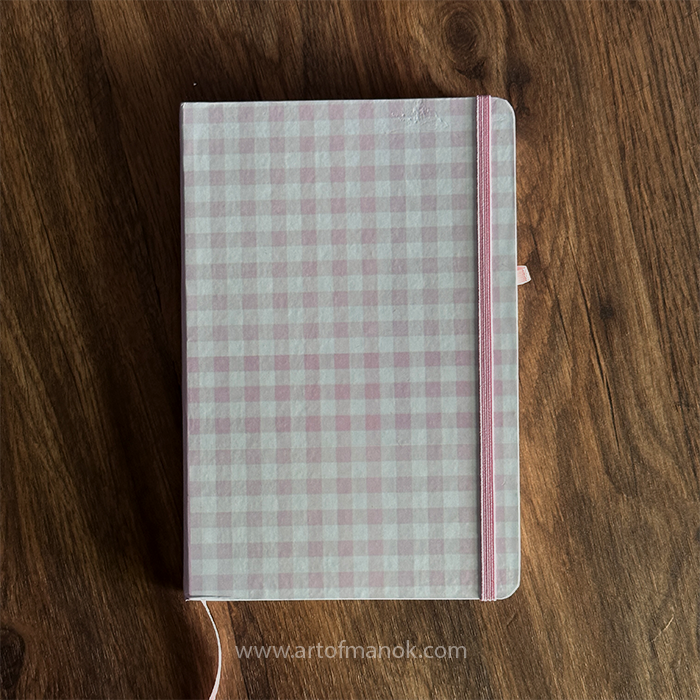 pink check notebook | bullet journal | notebook | Daraz.pk