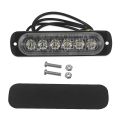 2X 12V-24V 6LED Light Flash Emergency Car Vehicle Warning Strobe Flashing White. 