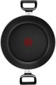 Tefal G6 Delicia 28 Cm Kadai Pot With Glass Lid, Non-Stick, Black, Aluminium, B4689885. 