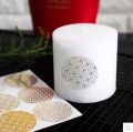 Round Gold Foil Metallic Stickers, Envelope Seals,Gift warping Labels Stickers,Wedding Invitations seal sticker 90pcs/lot. 